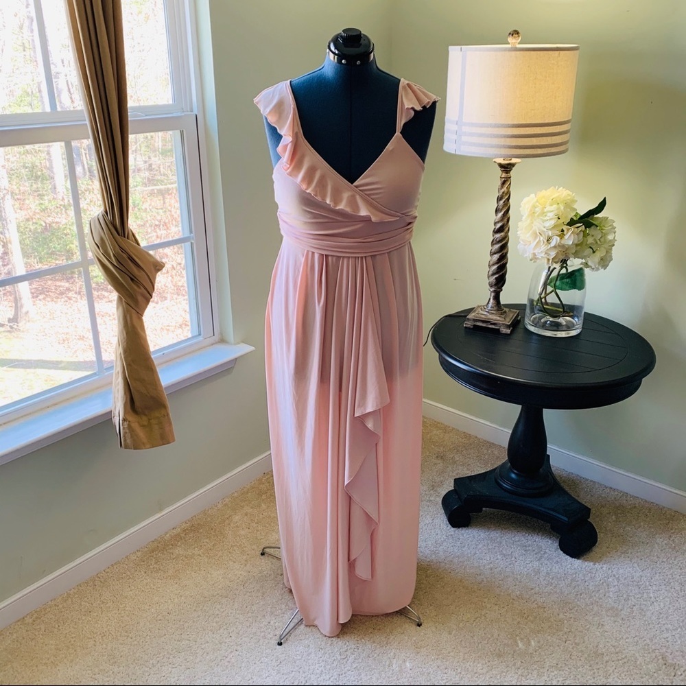 ASOS Ruffle Front Maxi Dress Size 10 - Picture 4 of 8